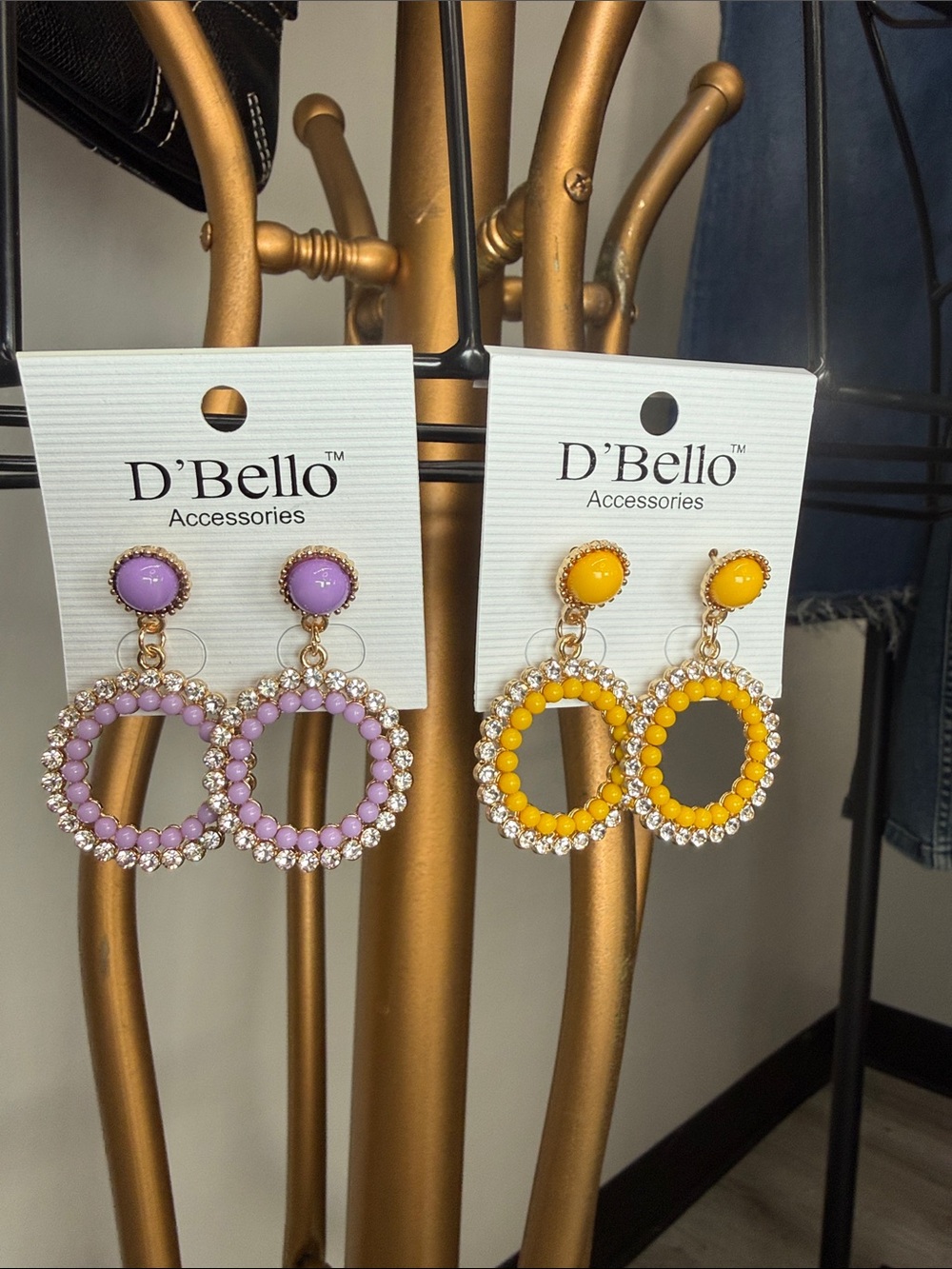 D’Bello Earrings set of 2 Brand New with Tags Summer Vibes